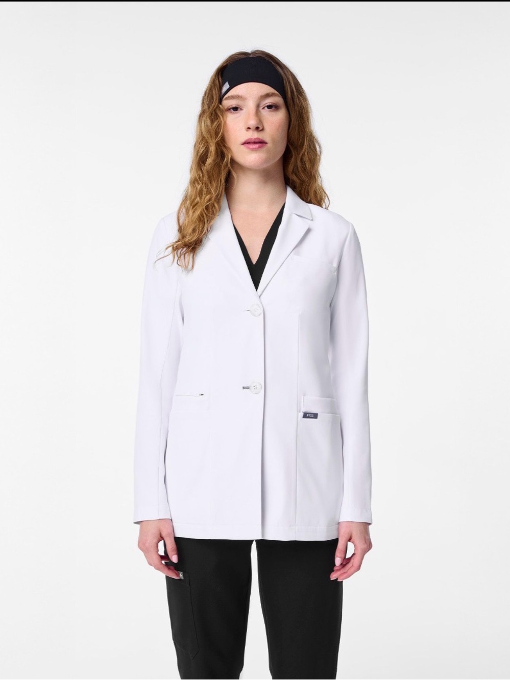FIGS Women’s Bellevue Short Lab Coat – White – Size XL – NEW 🤍👩‍⚕️